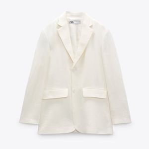 *NEVER WORN* Zara Oversized Linen Blazer